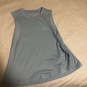 Spiritual Gangster Light Blue Sleeveless Top NWOT